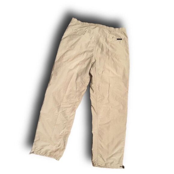Columbia Off White 42" Nylon Sweatpants - Picture 1 of 6